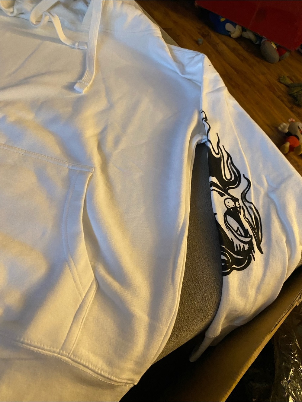 Unbranded White Performance Jacket-Inspired Graphic Tee - Picture 4 of 5